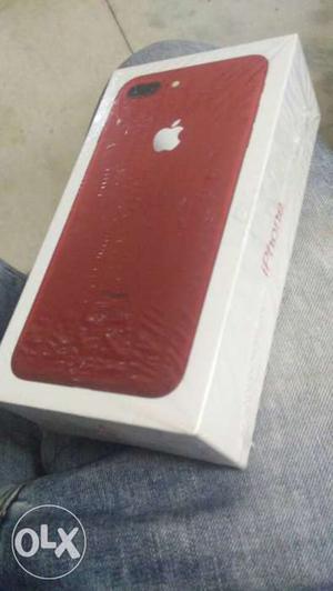 IPhone 7plus, 128gb, Red Colour, Unlocked Sealed