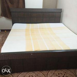 King size cot and mattress with internal storage