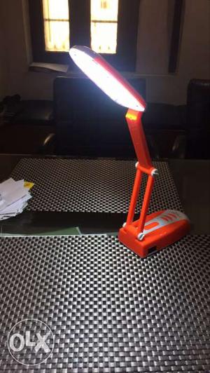 Orange Goose-neck Lamp