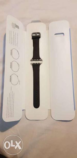 Original Apple Watch 42mm leather strap with