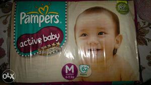 Pampers diapers (packet of 62 pieces) for 6-11 kg kids