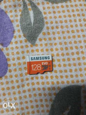 Samsung evo 128 gb memory card only  rupees..