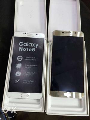 Samsung note5 new box pack single sim 32gb at