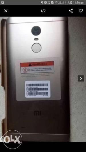 Sell my mi note 4 32gb with bill box chargar 2