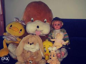 Set of 8 soft toys not much used