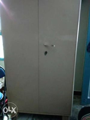 White Metal 2-door Cabinet