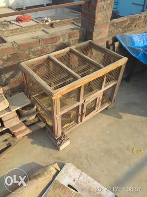 Wooden Framed cage for sale