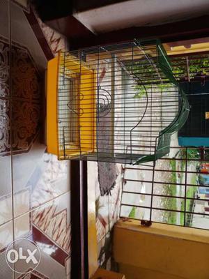 Yellow And Green Pet Cage