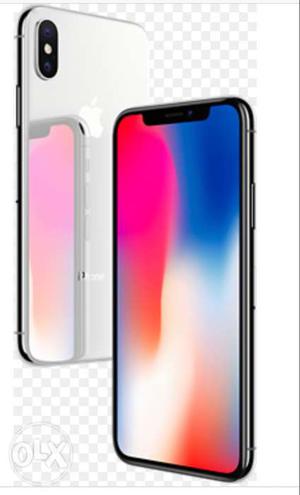 IPhone X new silver colar 64 gb 5day old
