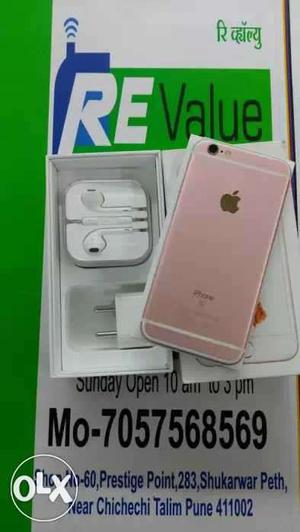 Iphone 6S 16GB Rose Gold Color Excellent