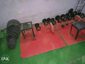 All Gym equipments within best condition and