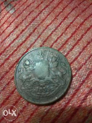Antique coin  Half Anna Good Looking