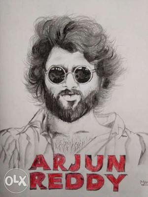Arjun Reddy Sketch With Coal Art