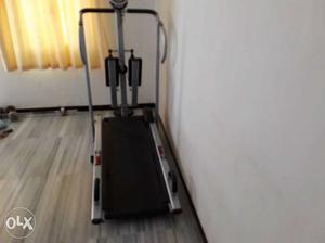 Black And Gray 4-in-1 Automatic Treadmill