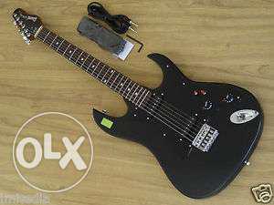 Black Electric Guitar With Chord
