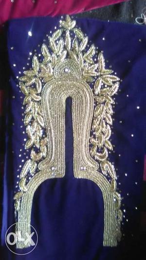 Blue And Beige Traditional Dress