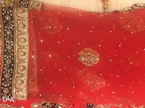 Bridal branded lehenga with blouse and dupatta