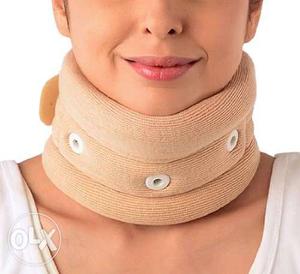 Brown And White Neck Strap