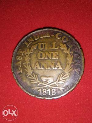 East India company one ana coin contact no