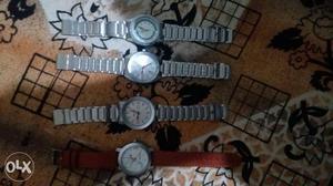 Fastrack stainless steel watch each single piece for 550
