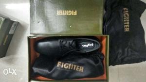 Fighter Black Shoe size Uk/india 9 not Used with