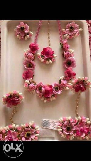 Flower set, colour pink
