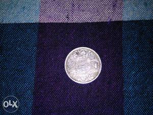 George VI emperor SILVER indian coin
