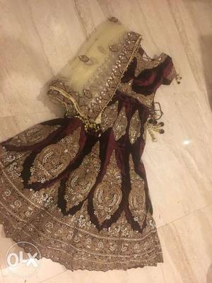 Gorgeous Branded lehenga Bridal with blouse and dupatta