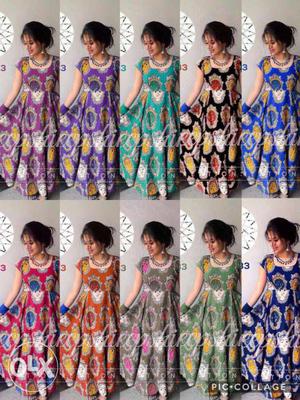 Kalamkari designer maxi gowns fully stritched 10 colors