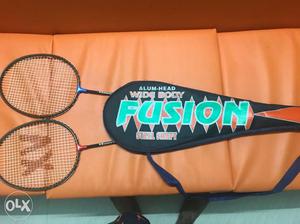 Lbadminton rackets set of 2 high quality fusion