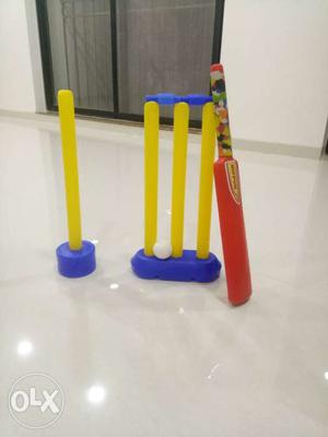 Mini cricket set for kids 2-4 years, price not negotiable