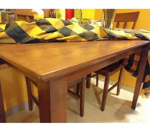 New Solid Teak Wood Dining Table & 4 Chairs for Rs.