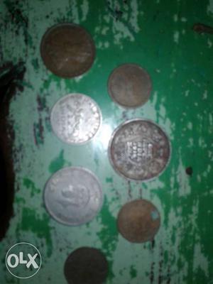 Old coins antique year  to 