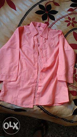 Peach Color Shirt For Women (L)