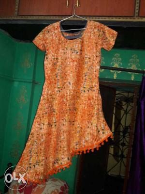 Ready made kurti with side cut style