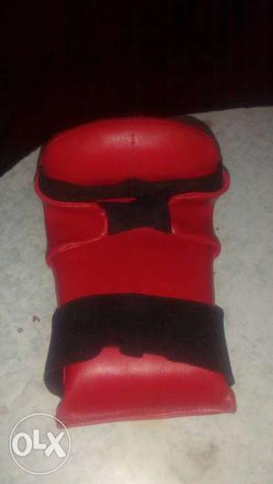 Red And Black Leather Boxing Glove