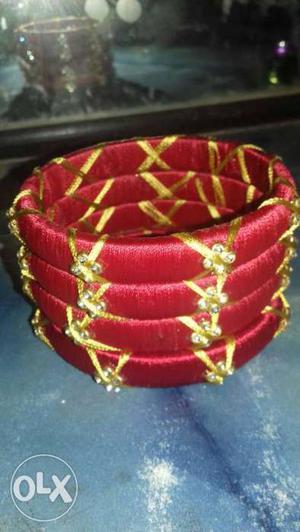 Red thread bangles