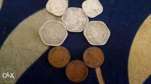 Silver And Brown Coin Collections