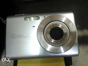 Silver Casio Exilim Point-and-shoot Camera