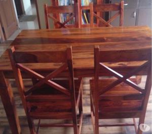 Solid seesham wood 4 seater dining table for sale Bangalore