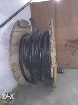 Spool Of Black Electric Cable