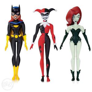 TNBA Batgirl, Harley, Poison Ivy Figures
