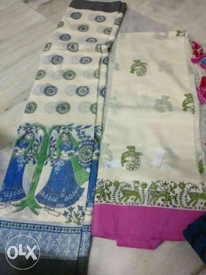 Two Multicolored Floral cloth