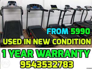 USED TREADMILL 1 YEAR onsite WARRANTY from  Delivery