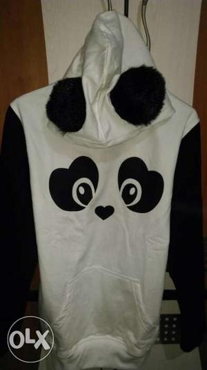 Winter hoodie Panda Style. fleece/warm inside.