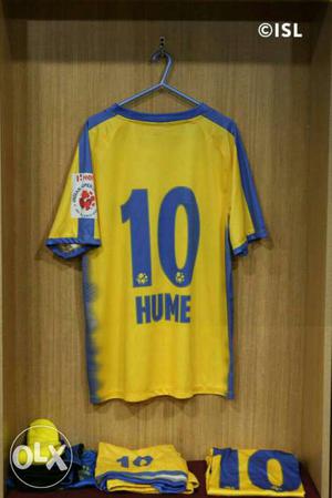 Yellow And Blue 10 Hume Jersey Shirt