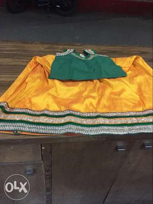 Yellow And Green Traditional Dress Set