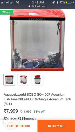 Aquapetzworld SOBO SO-400F Aquarium