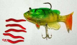 Artificial fish lure (1) Earth worms(5nos)