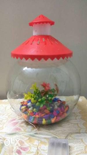 Brand new readymade fish bowl without fish. You will get 1